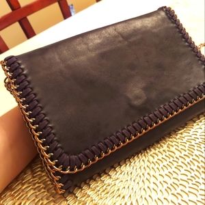 Chelsea28 Nordstrom Crossbody Black Leather Chain Bag